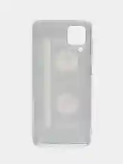 Хром чехол на Samsung Galaxy A12/M12 / Самсунг А12/М12 прозрачный, с рисунком, защита камеры