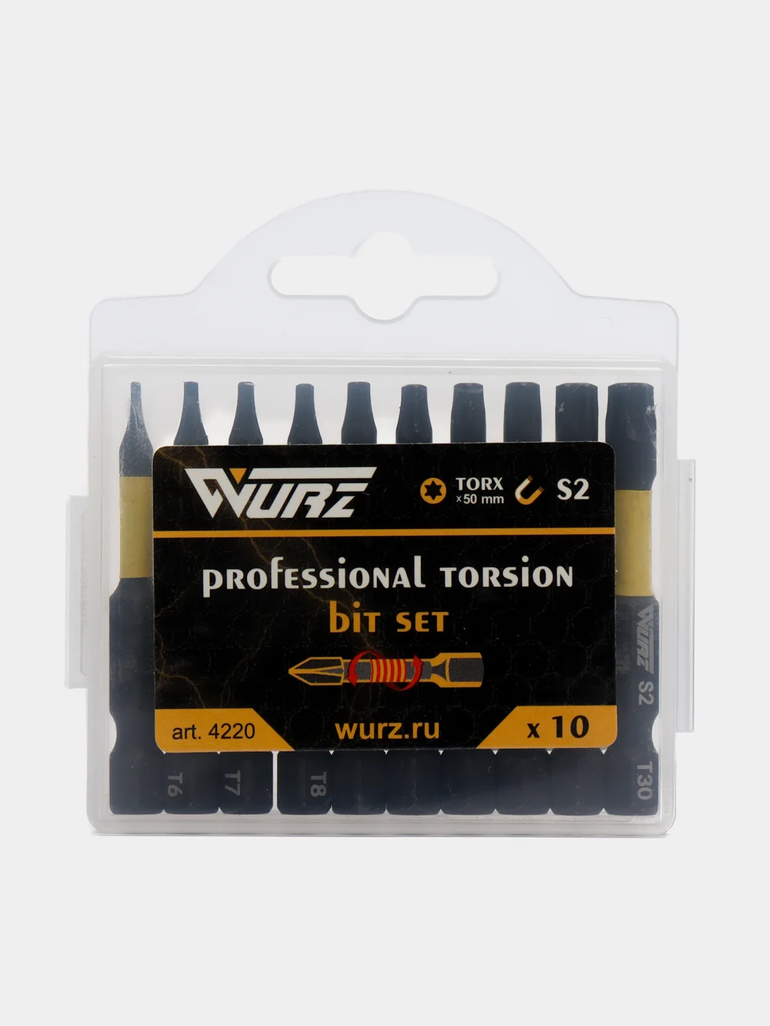 Набор бит для шуруповерта Torsion TORX, 50 мм