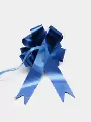 Синий подарочный бант-шар. Бант для упаковки подарка. Размер 10 см