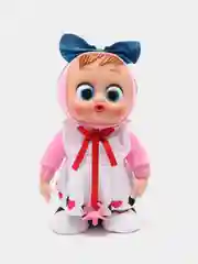 Кораллово-розовый кукла "Пупс", музыкальная, шагающая