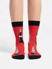 Алый носки женские Cola Socks, с принтом