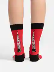 Алый носки женские Cola Socks, с принтом