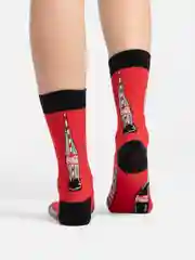 Алый носки женские Cola Socks, с принтом
