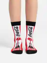 Белый носки женские Cola Socks, с принтом