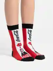 Белый носки женские Cola Socks, с принтом
