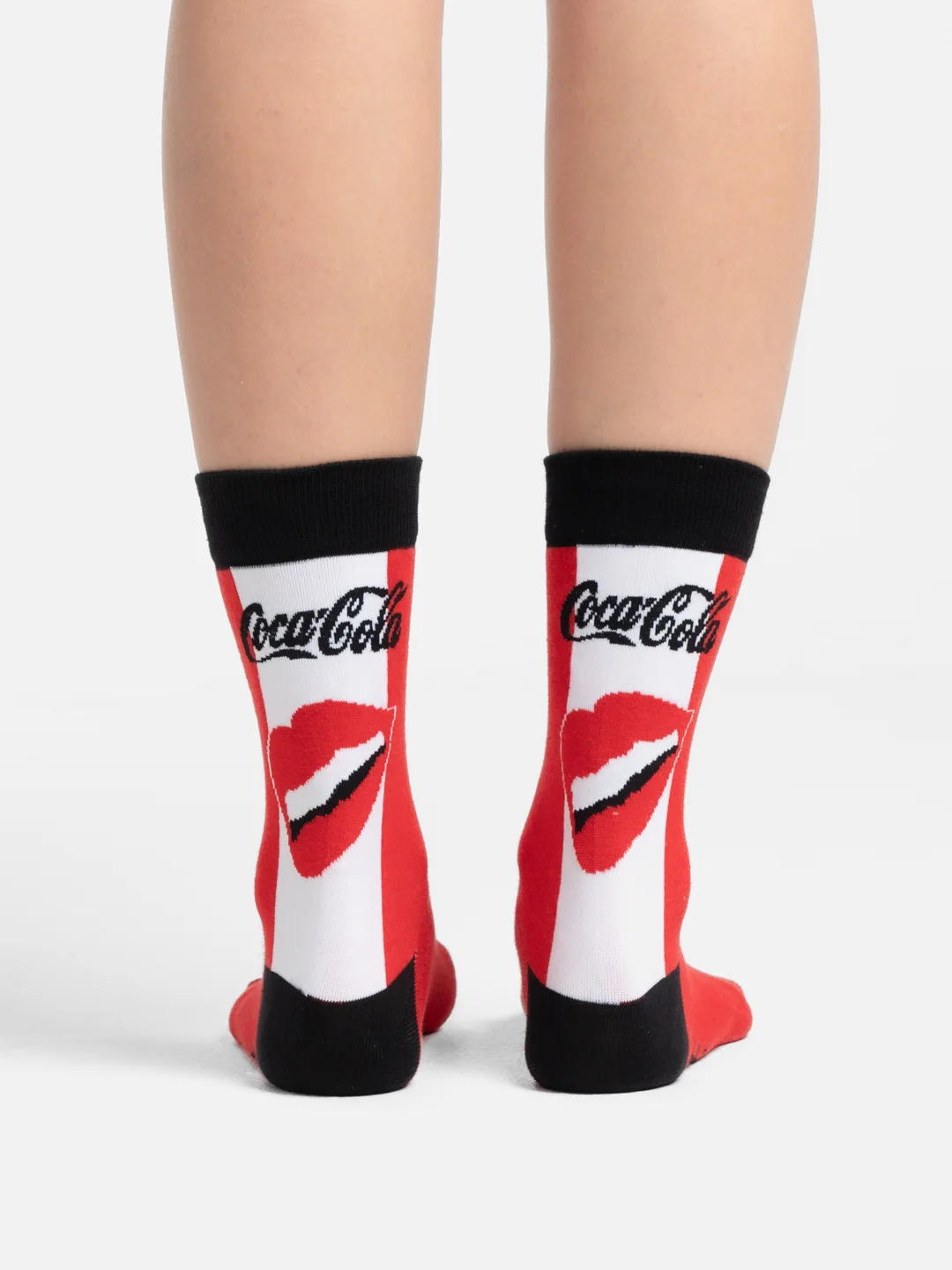 Белый носки женские Cola Socks, с принтом