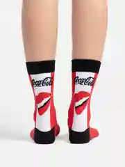Белый носки женские Cola Socks, с принтом