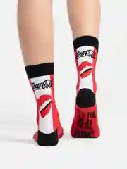 Белый носки женские Cola Socks, с принтом
