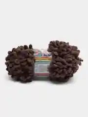 Шоколадный puffy Fine Alize пряжа маленькими петельками