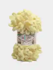 Желтый пряжа с большими петельками Puffy Alize (Ализе Пуффи), разные цвета