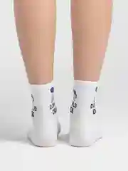 Белый носки женские, с рисунком