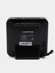 Черный радиочасы с будильником Harper HCLK-2060, повторный сигнал, AM и FM-диапазон,LED-подсветка