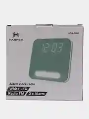 Мятный радиочасы с будильником Harper HCLK-2060, повторный сигнал, AM и FM-диапазон,LED-подсветка