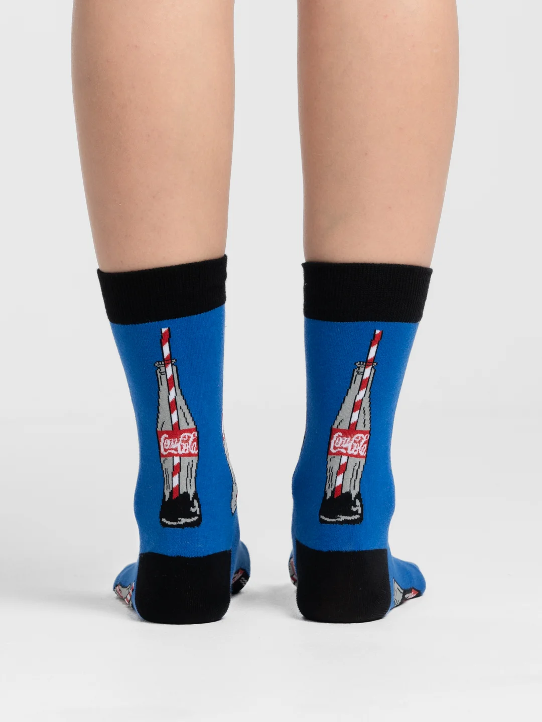 Синий носки женские Cola Socks, с принтом