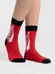 Красный носки женские Cola Socks, с принтом