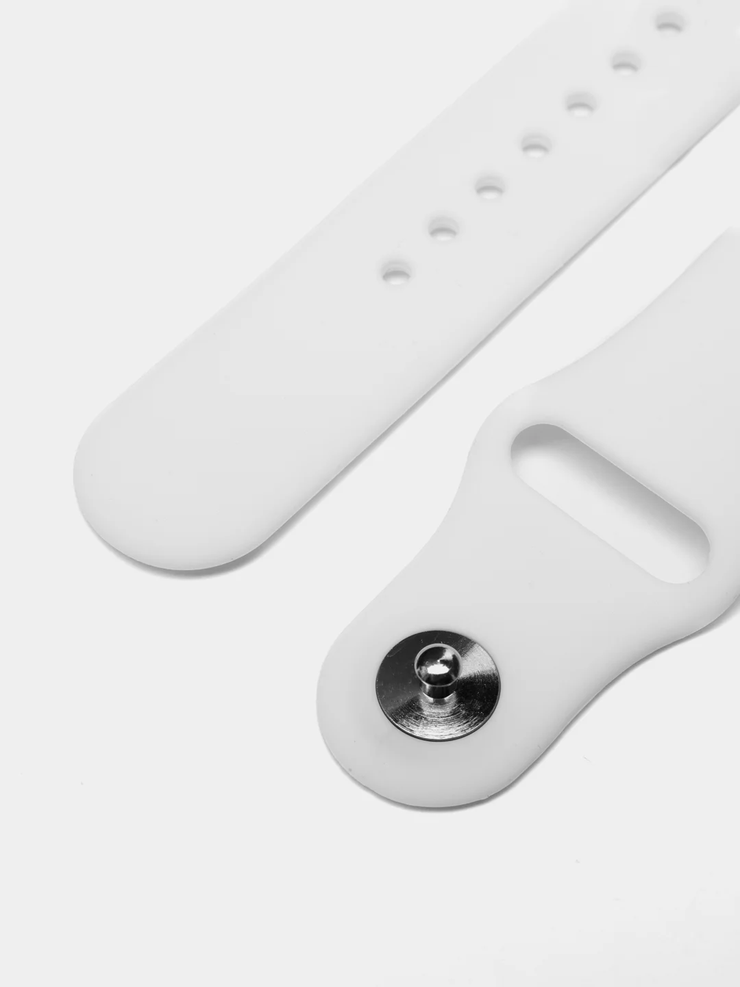 Белый силиконовый ремешок для Apple Watch на 38/40мм и 42/44 мм
