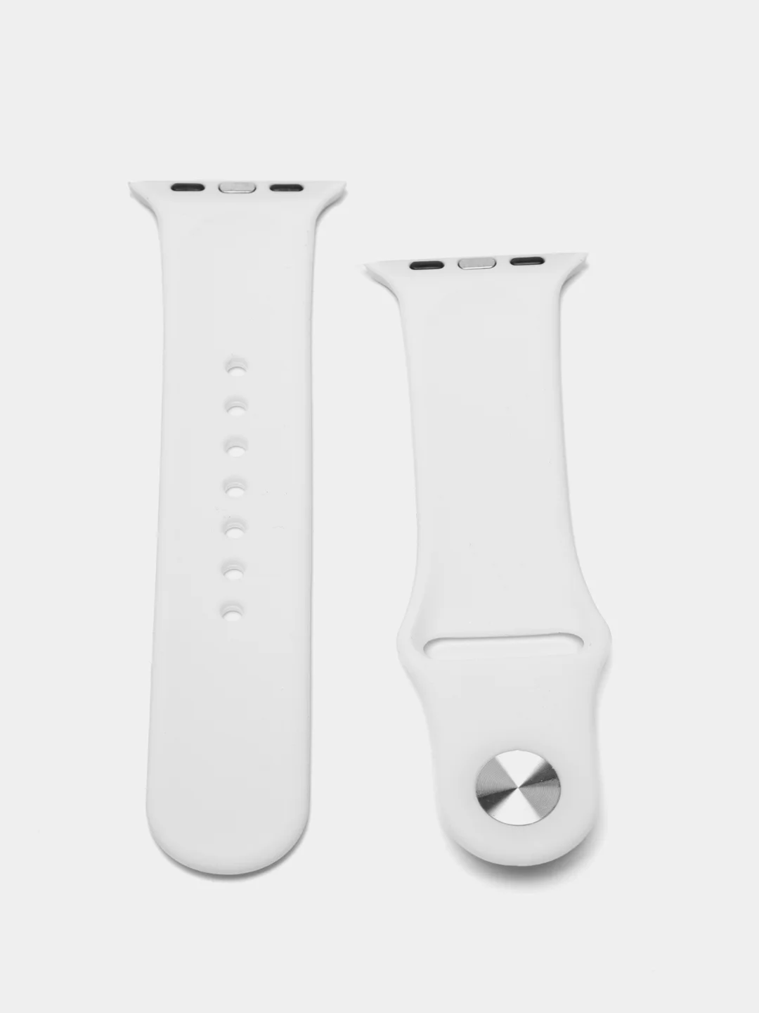Белый силиконовый ремешок для Apple Watch на 38/40мм и 42/44 мм