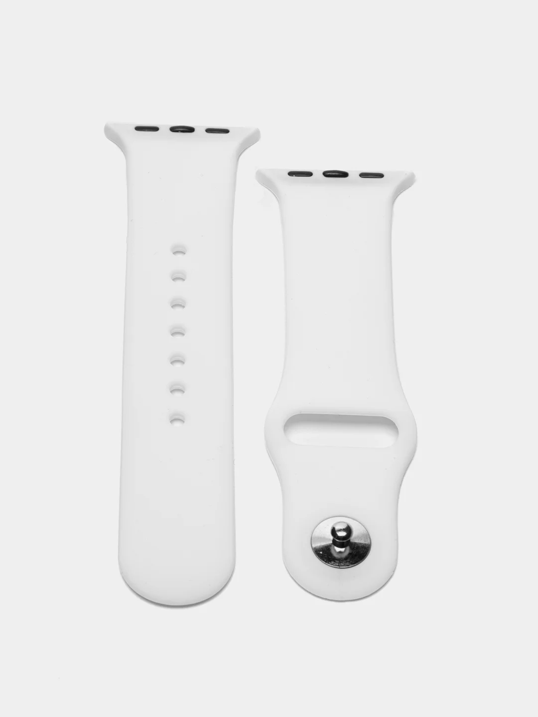 Белый силиконовый ремешок для Apple Watch на 38/40мм и 42/44 мм