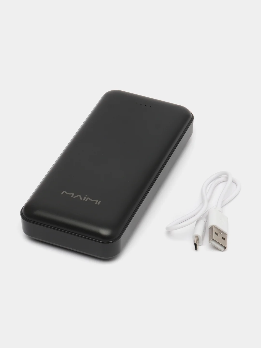 Черный портативное зарядное устройство PowerBank 20000 mAh