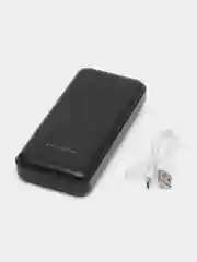 Черный портативное зарядное устройство PowerBank 20000 mAh