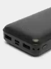 Черный портативное зарядное устройство PowerBank 20000 mAh