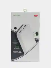 Черный портативное зарядное устройство PowerBank 20000 mAh