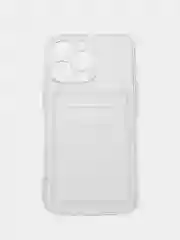 Оранжевый чехол с карманом для карт iPhone XR, 11, 12, 13, 14, 15, Pro, Pro Max, Plus, 7, 8, айфон
