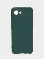 Зеленый чехол для Realme C30 (Реалми С30), цветной, силиконовый