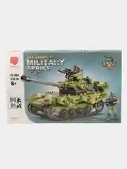 Зеленый конструктор блочный Военная техника, Танк, Самолет, Вертолет