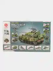 Зеленый конструктор блочный Военная техника, Танк, Самолет, Вертолет