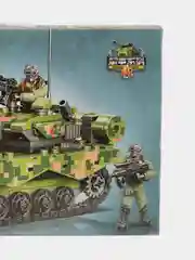 Зеленый конструктор блочный Военная техника, Танк, Самолет, Вертолет