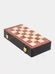 Бронзовый шахматы металлические с деревянной доской, 30*30 см