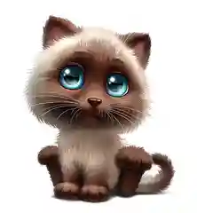 Наклейка с изображением кошки "Милашка"