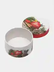 Бежевый меланж коробка подарочная новогодняя