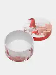 Алый коробка подарочная новогодняя