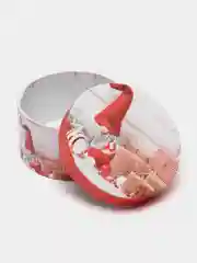 Алый коробка подарочная новогодняя