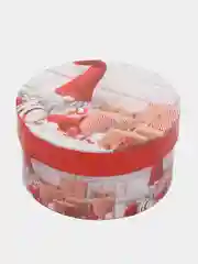 Алый коробка подарочная новогодняя