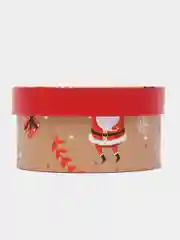 Алый коробка подарочная новогодняя