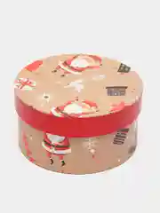 Алый коробка подарочная новогодняя