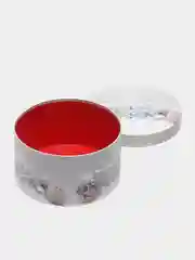 Бежевый коробка подарочная новогодняя