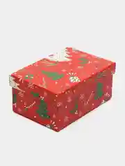 Белый коробка подарочная новогодняя