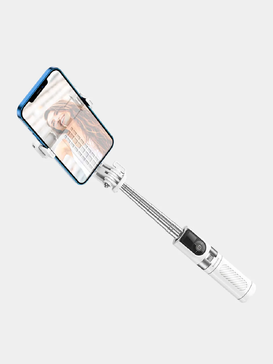Белый монопод для селфи Borofone BY9, держатель для телефона, штатив 75 см