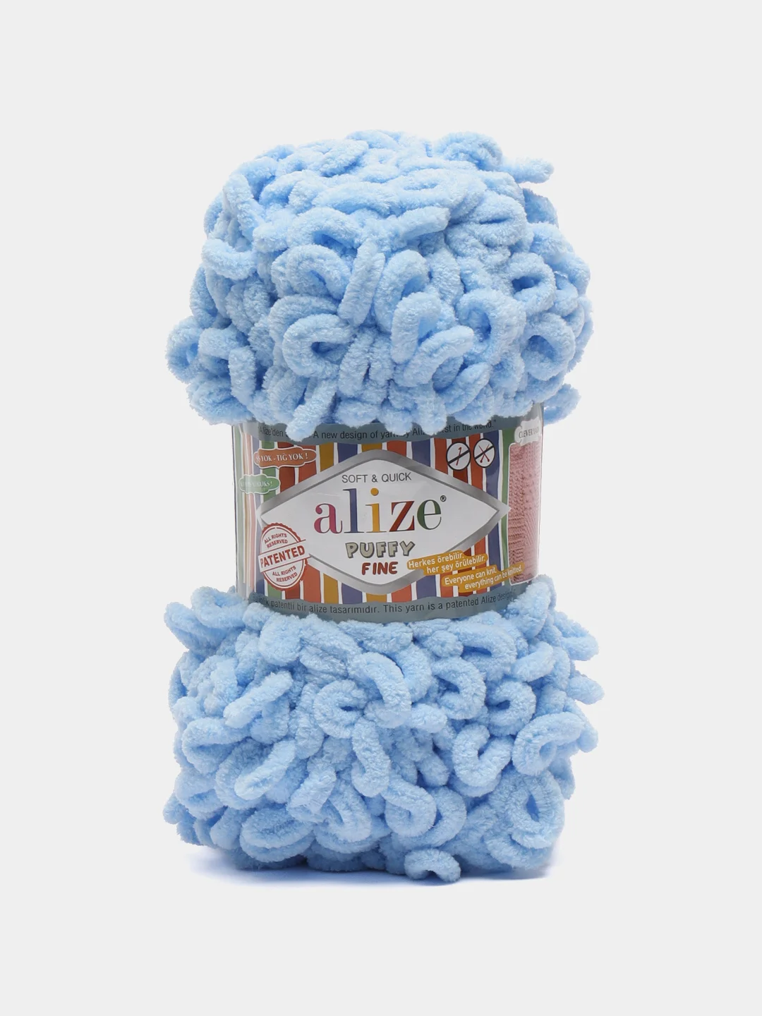 Лазурный пряжа Alize Puffy Fine