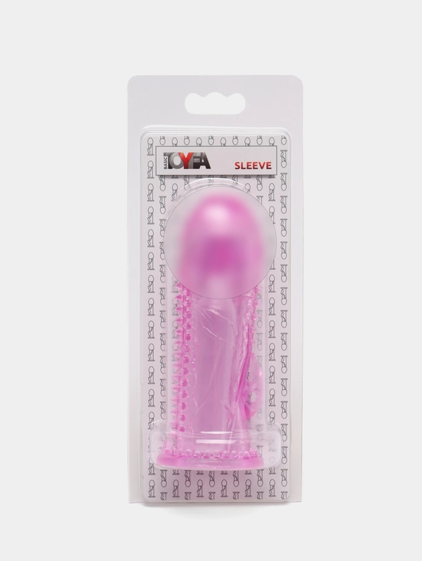 Насадка на пенис Toyfa, TPE, розовая, 13,5 см