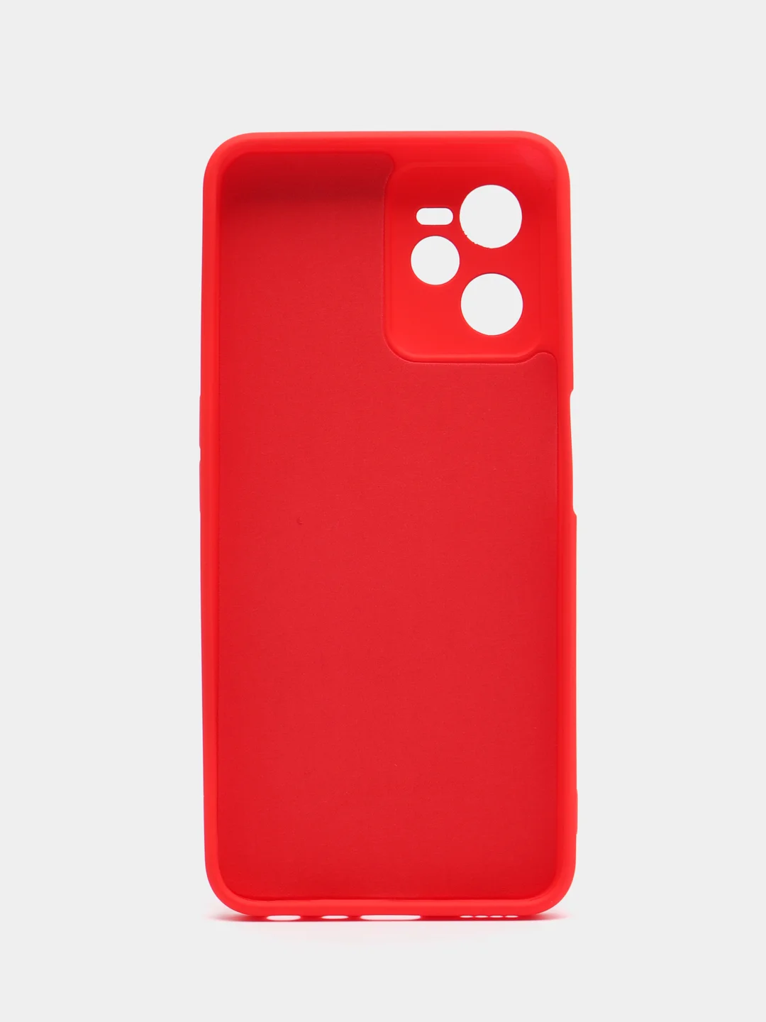 Красный чехол для Realme C35 (Реалми С 35), цветной, силиконовый