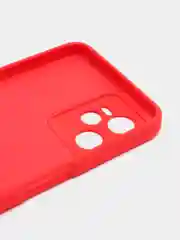 Красный чехол для Realme C35 (Реалми С 35), цветной, силиконовый