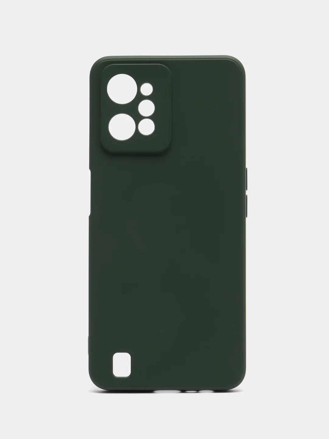 Зеленый чехол для Realme C31 (Реалми С 31), цветной, силиконовый