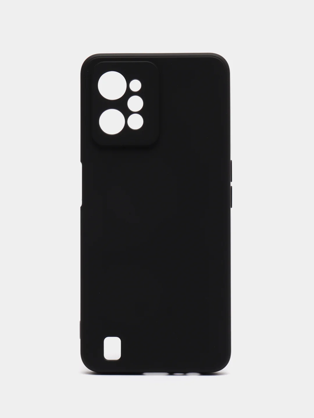 Черный чехол для Realme C31 (Реалми С 31), цветной, силиконовый