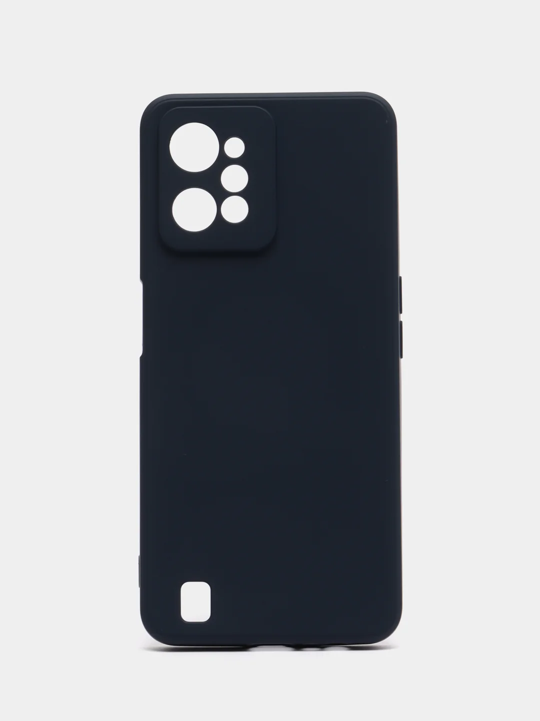 Темно-синий чехол для Realme C31 (Реалми С 31), цветной, силиконовый