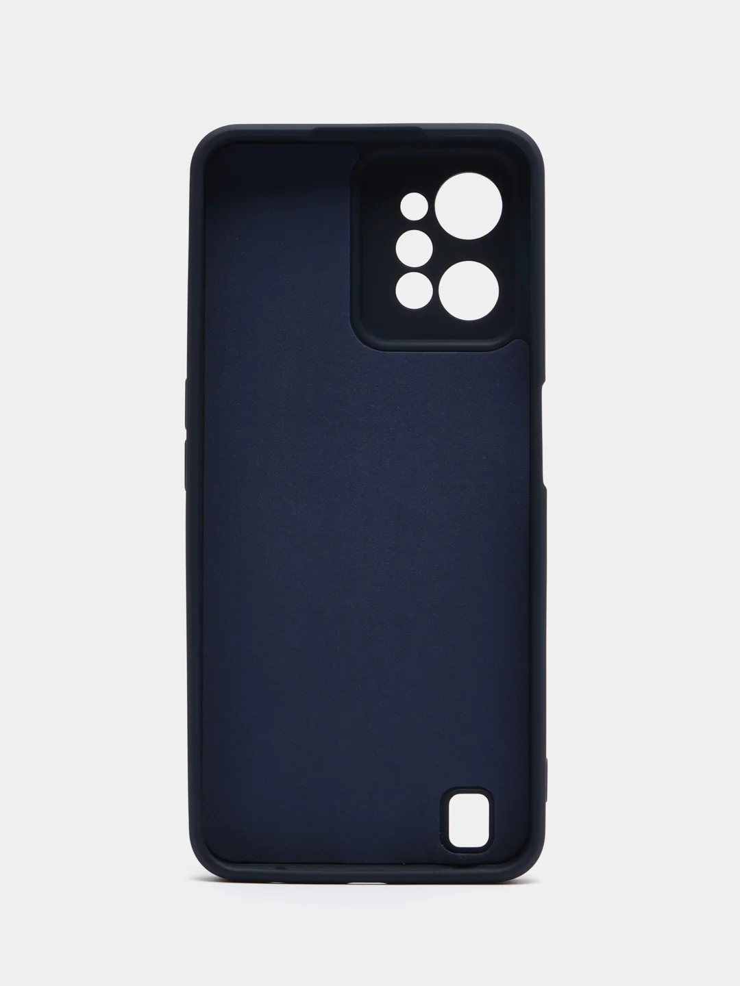 Темно-синий чехол для Realme C31 (Реалми С 31), цветной, силиконовый